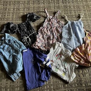 Mostly size 5 (all worn like a size 5) 10 items. In good condition